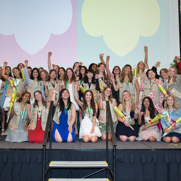 Group of Gold Award Girl Scouts