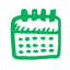 calendar_64_green calendar icon