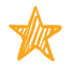 hand drawn star icon